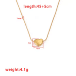 Golden Heart Pendant Necklace – Valentine Special Gift - Image 4